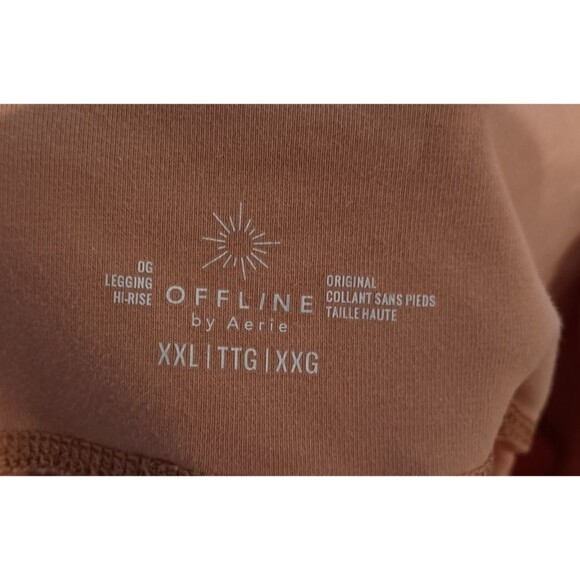 Aerie Offline Original OG Hi Rise Tie Dye Beige Leggings Plus Size XXL - Picture 2 of 4